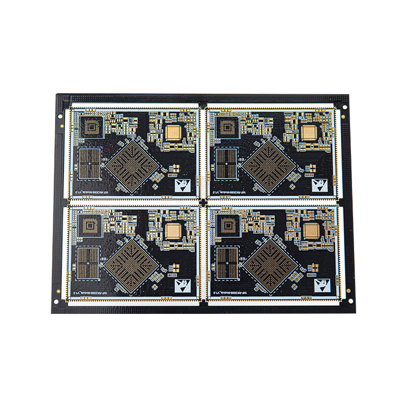 6-lagige vergoldete Platine, Linienbreite und Abstand von 3/3, BGA, Half-Hole-Technologie